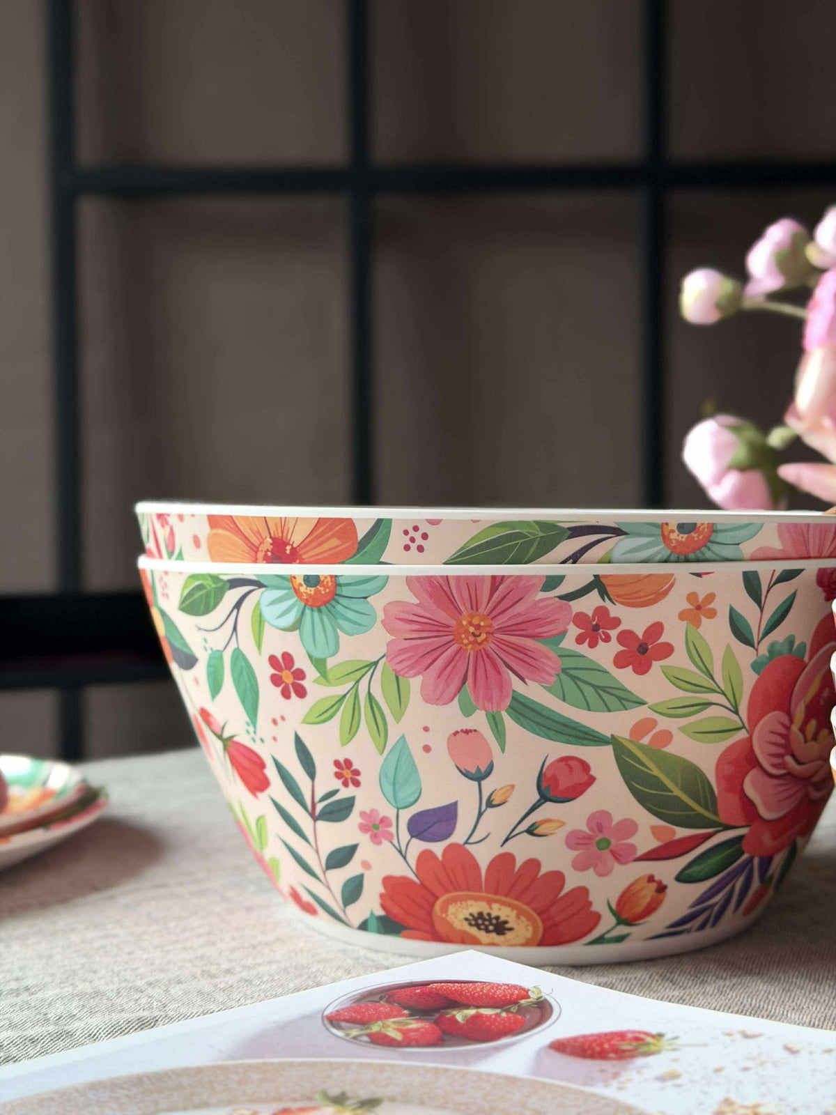 Kom flower melamine