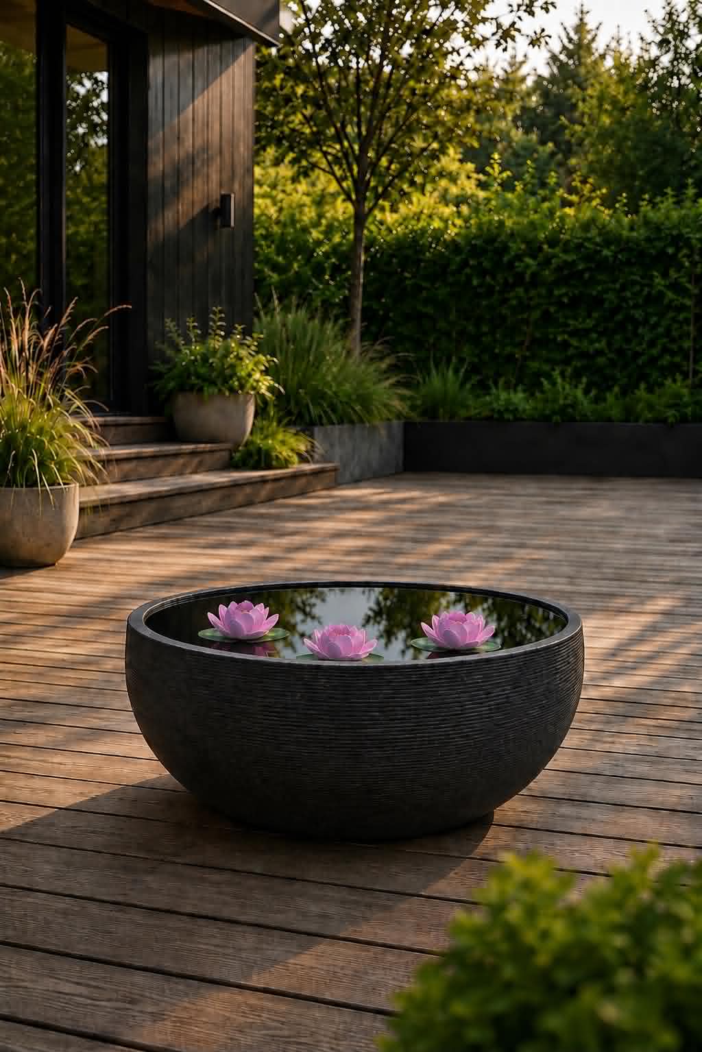 Spiegelbassin black garden