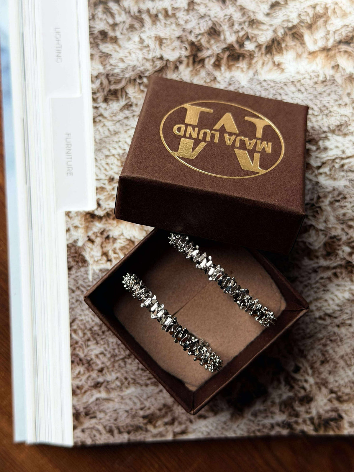 Oorbellen INA Hoops Small - zilver verguld