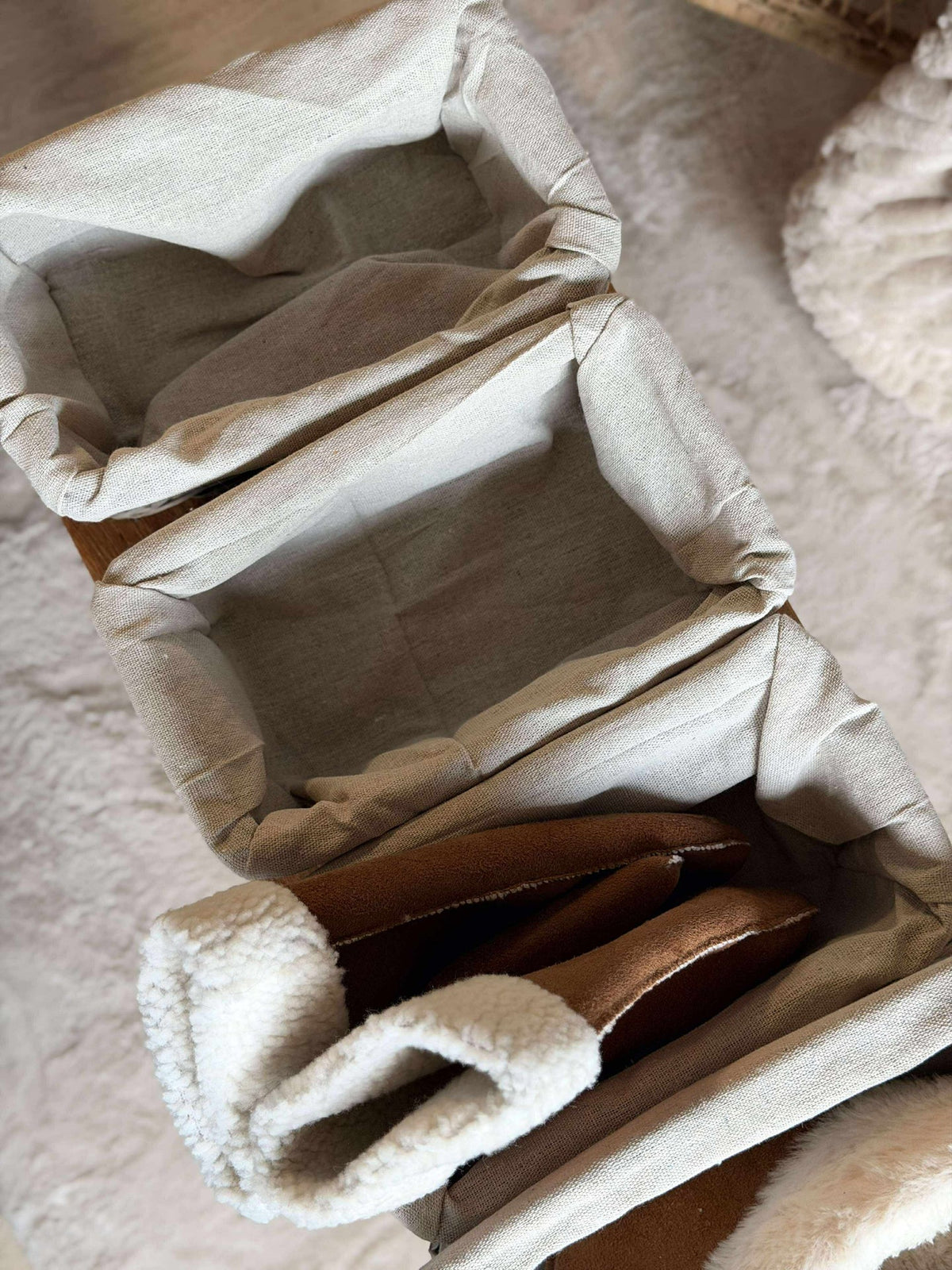 Manden voor opbergen - Set van 4