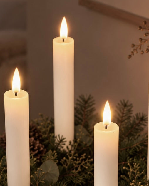 LED kaarsen 4 stuks - Wit