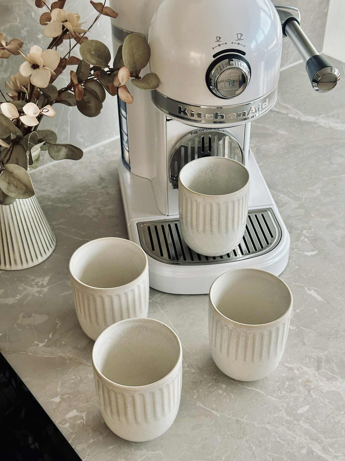 Mokken steengoed – set van 4 stuks - meerdere kleuren