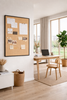 Groot Jute prikbord m. zwart houten frame – 100x60cm