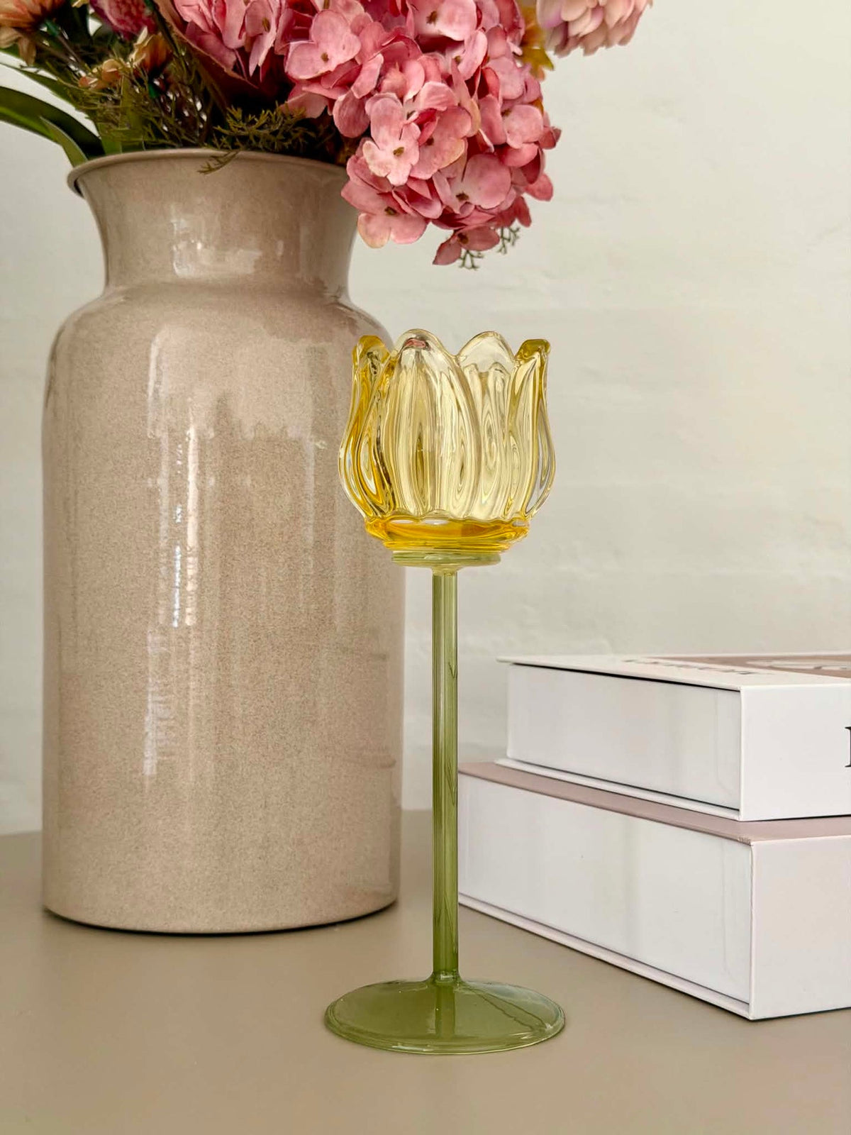 Lichtoper Tulipaan - Geel