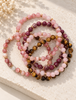 Armband Mollie – Natuur / roze mix
