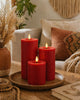 LED Stompkaars Rood - Set van 3 stuks met afstandsbediening