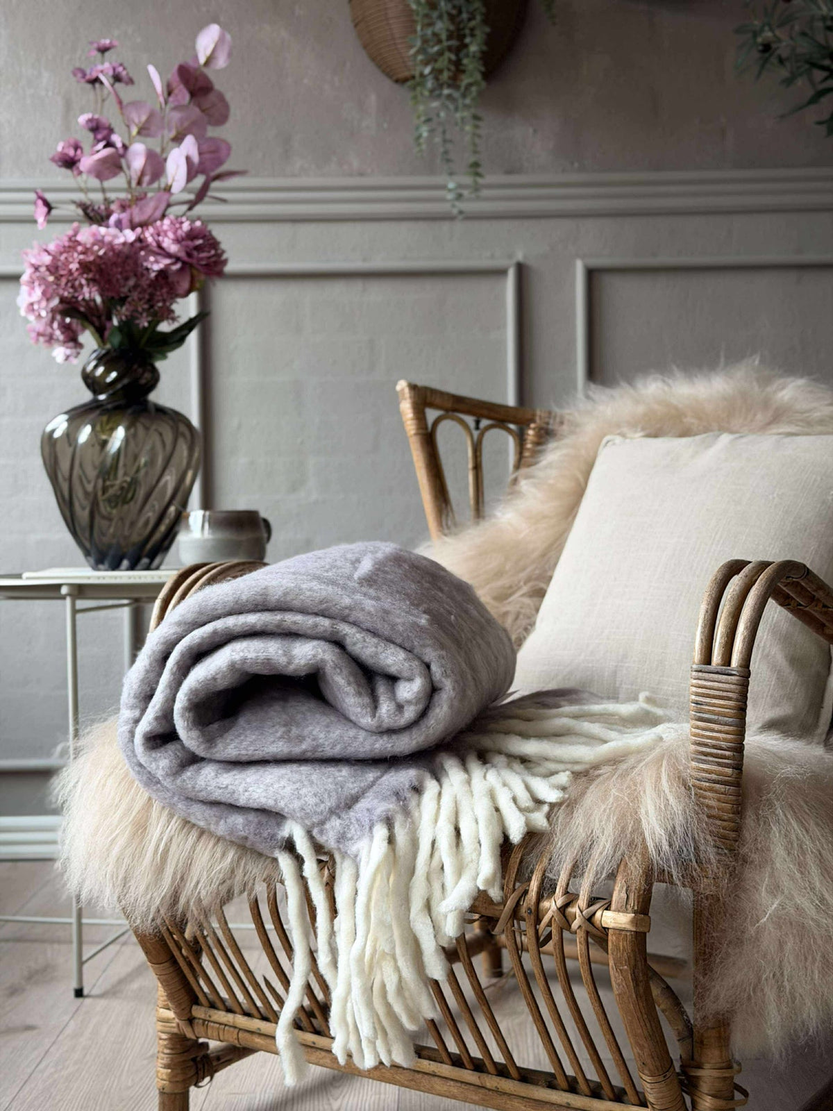 Heerlijke warme plaid – Lavendel