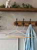 Kledinghangers set van 3 - metaal en hout