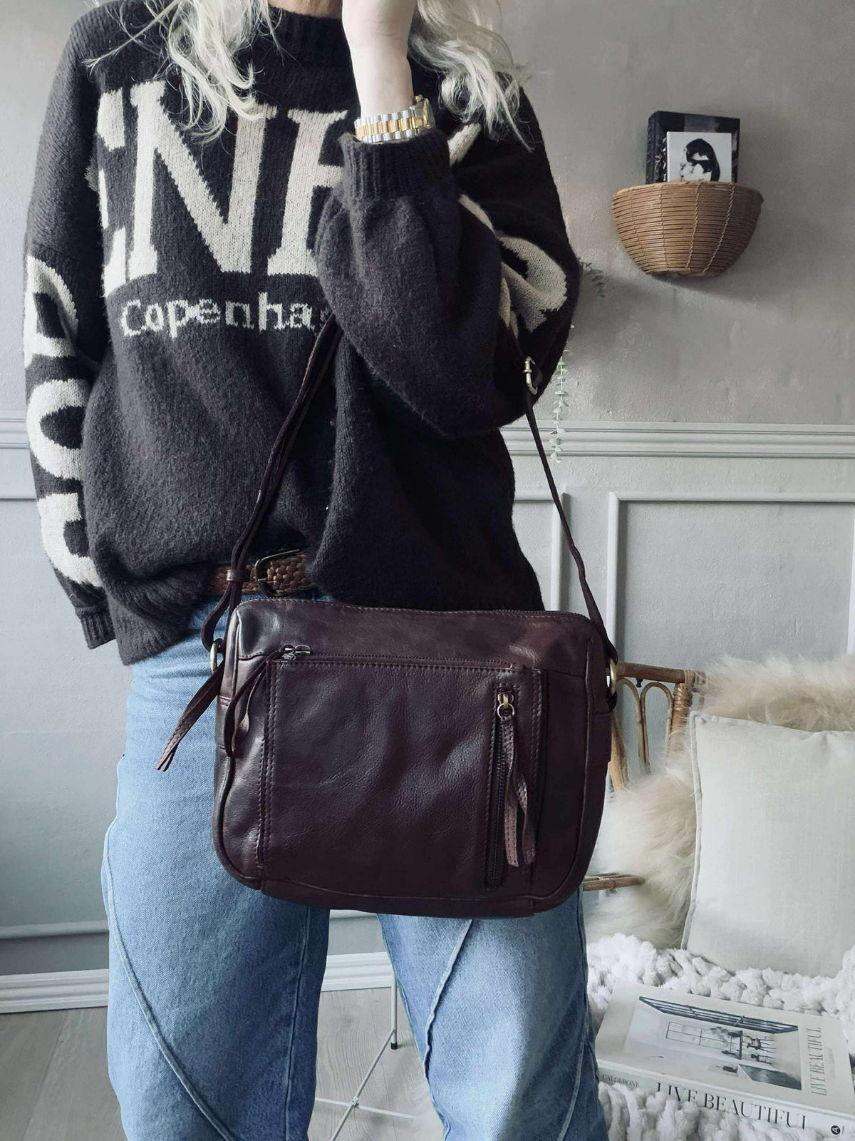 Crossbody Raw Boheme Big – Brown