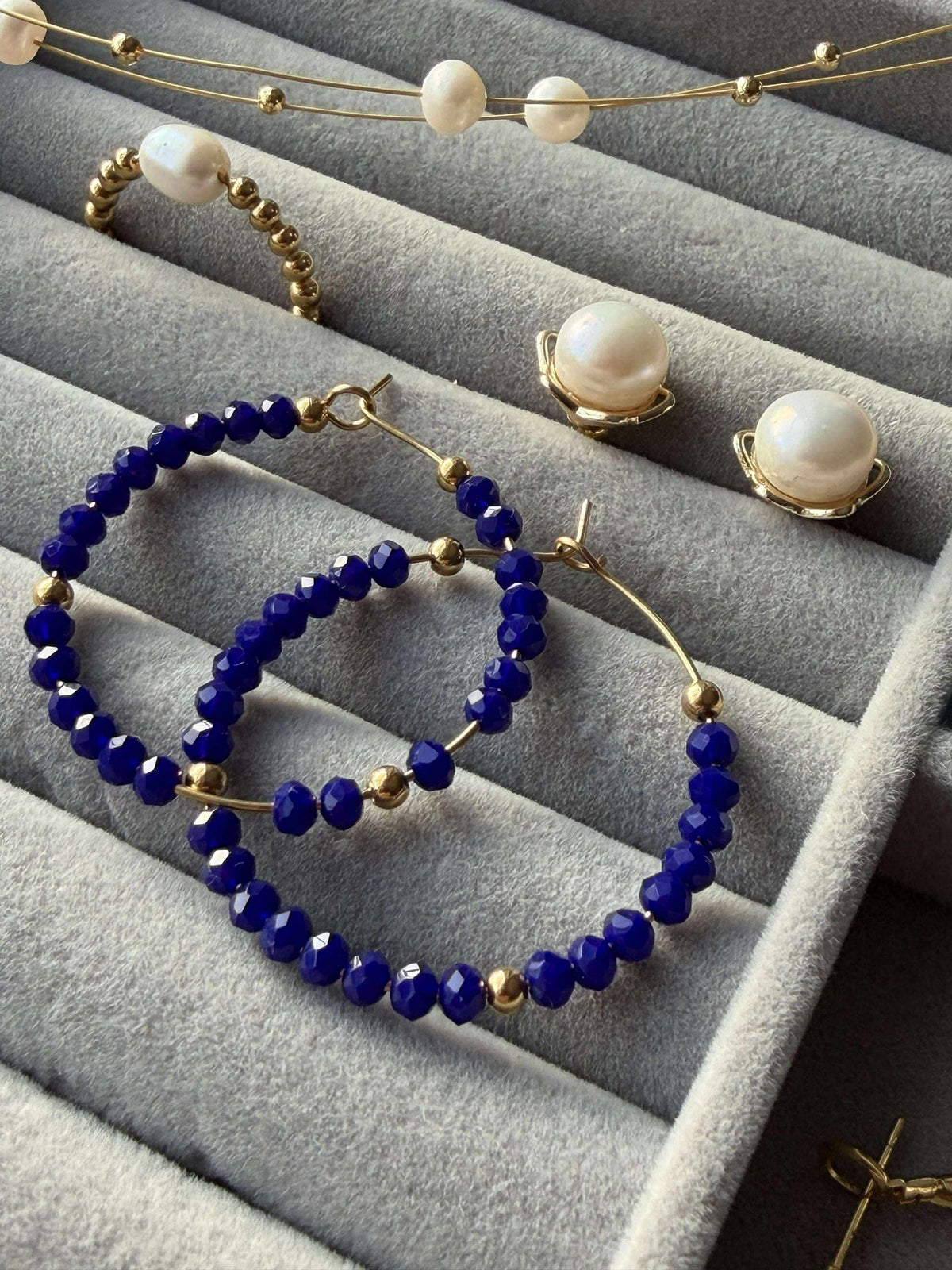 Oorbellen Merle – Royal Blue