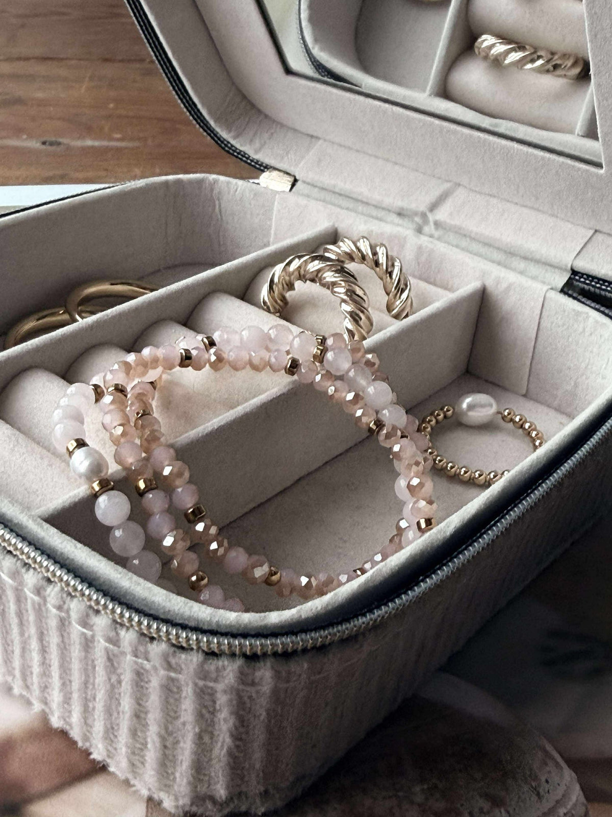 Armband Leah Soft Rose – Set van 3 stuks
