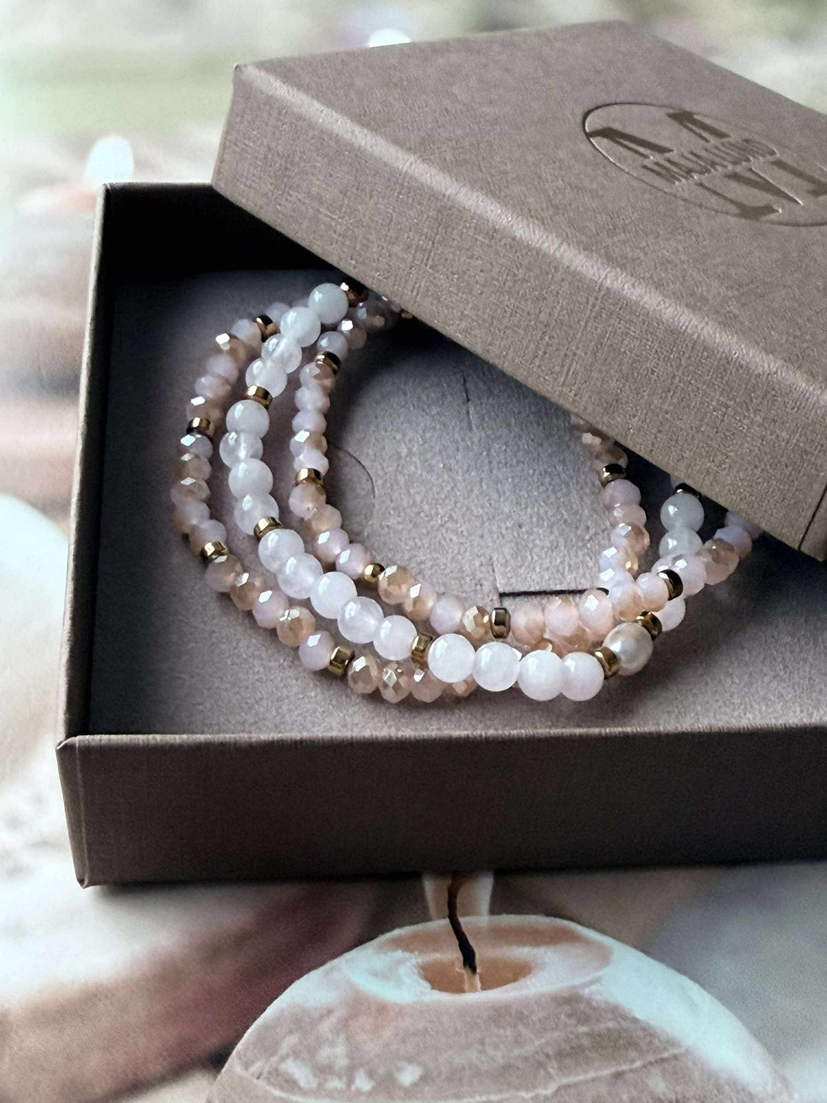 Armband Leah Soft Rose – Set van 3 stuks