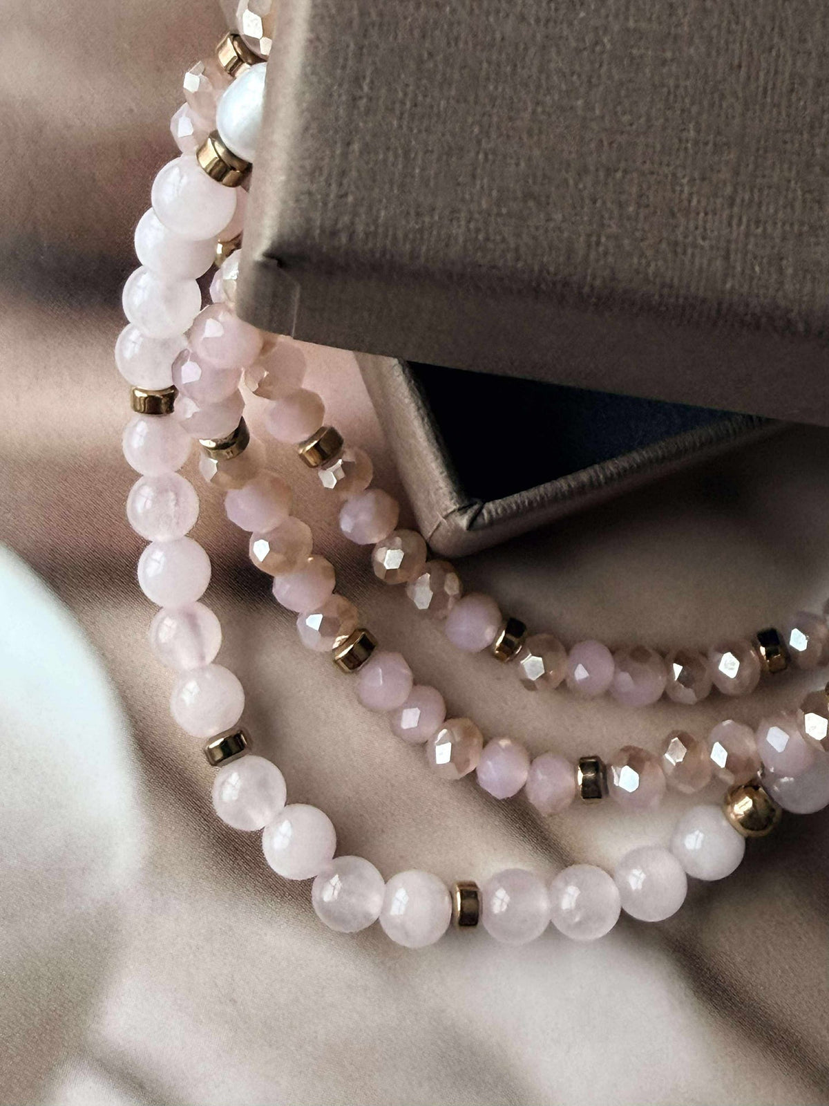 Armband Leah Soft Rose – Set van 3 stuks