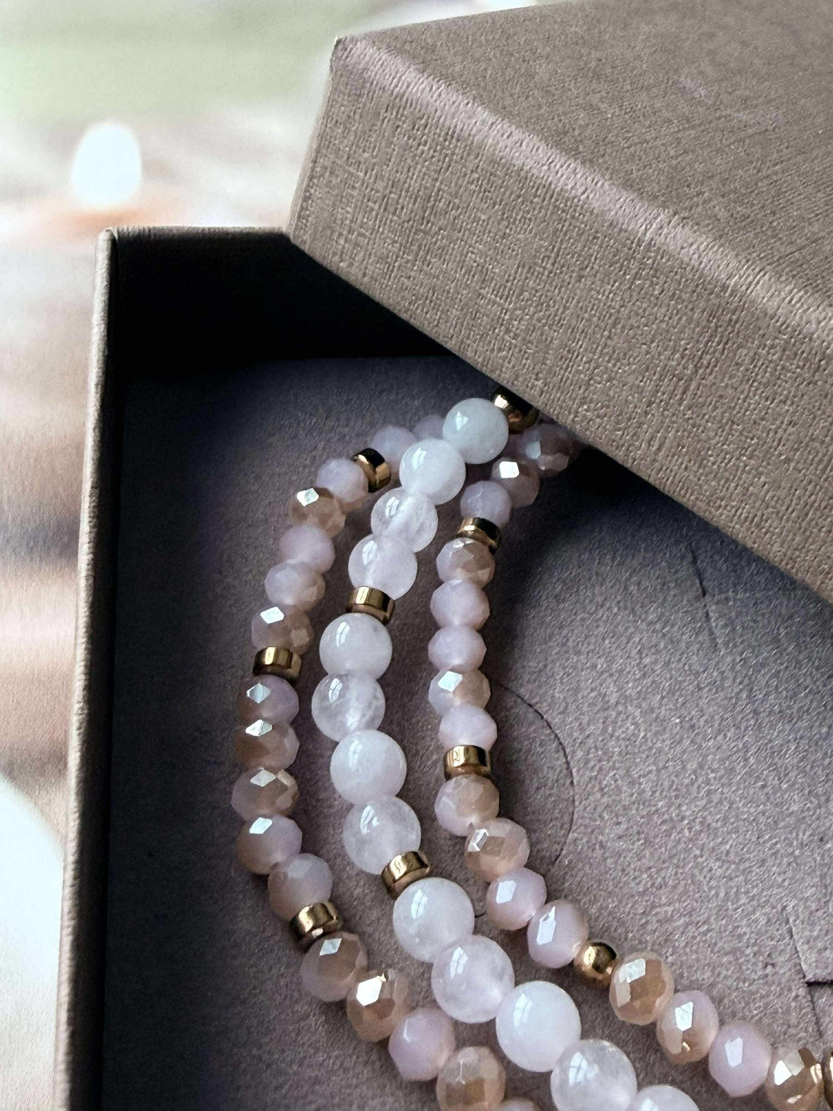 Armband Leah Soft Rose – Set van 3 stuks