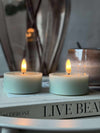 LED JUMBO Theelichtjes 2 stuks - Mint wax