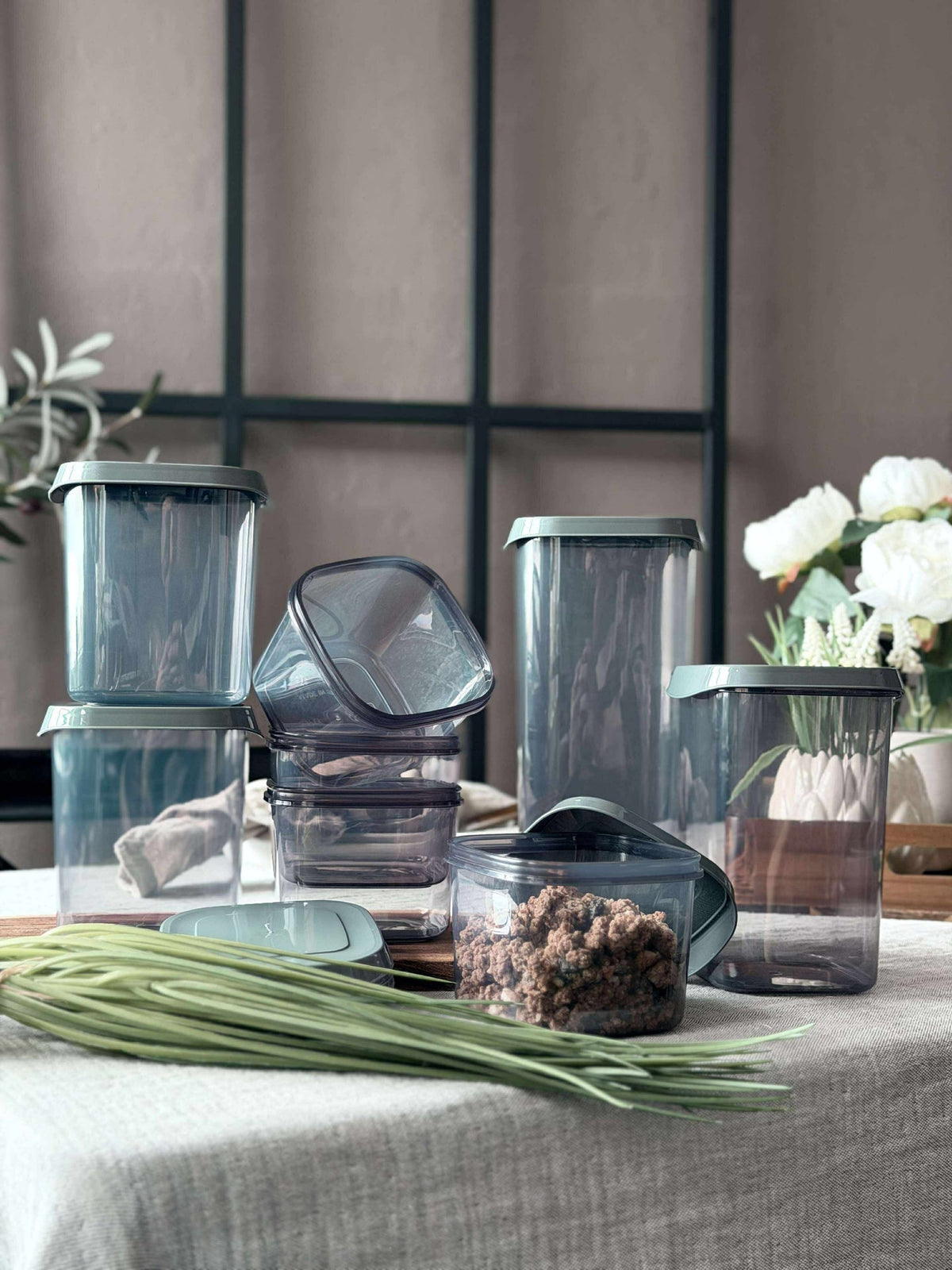 Opbergdozen – Set met 8 stuks