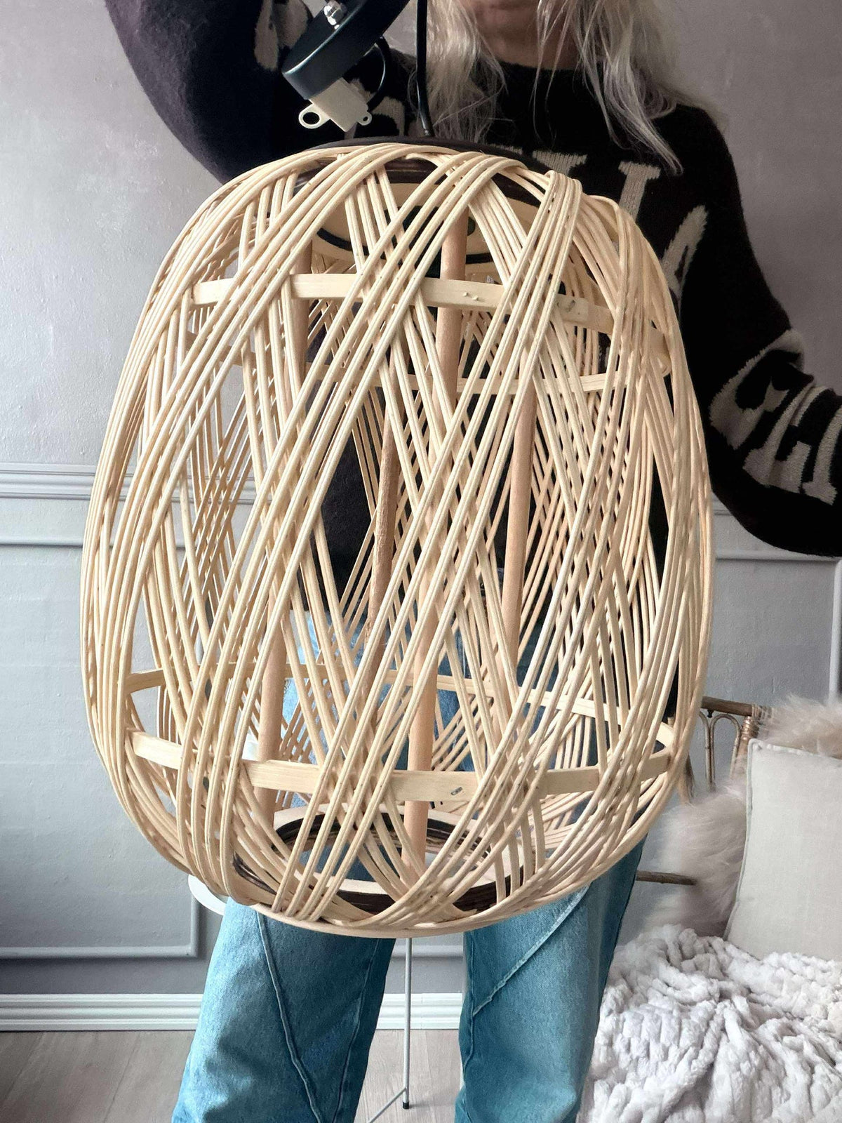 Lamp Rattan - Dia 35 cm