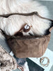 Bumbag JUNE Suède - Nude brown
