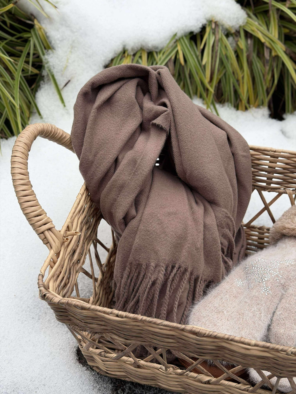 Sjaal Mocca bruin
