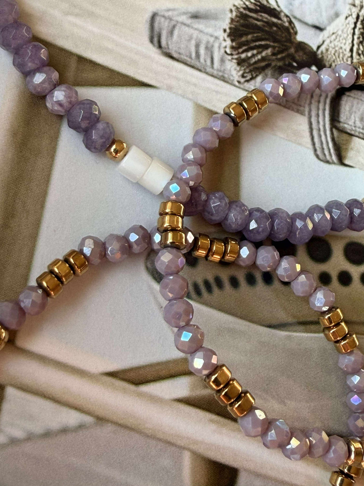 Armband Sarabella Lavendel – Set van 3 stuks