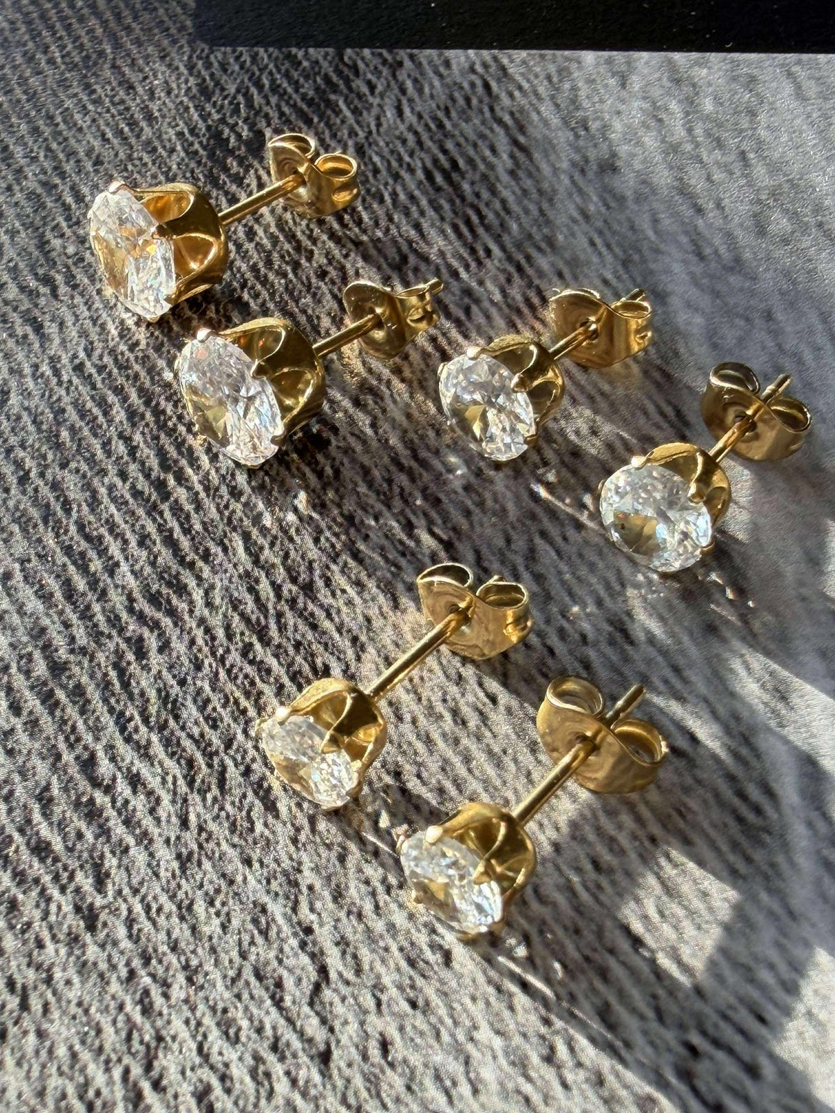 Mix box met 6 oorbellen - Riva 18k verguld