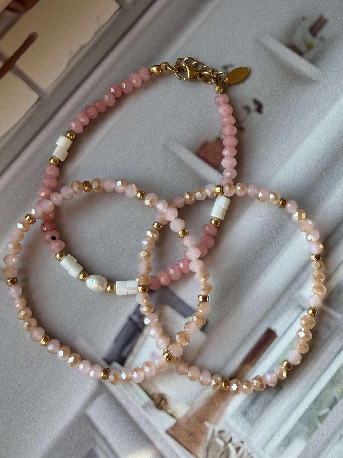 Armband Sarabella Soft Rose – Set van 3 stuks