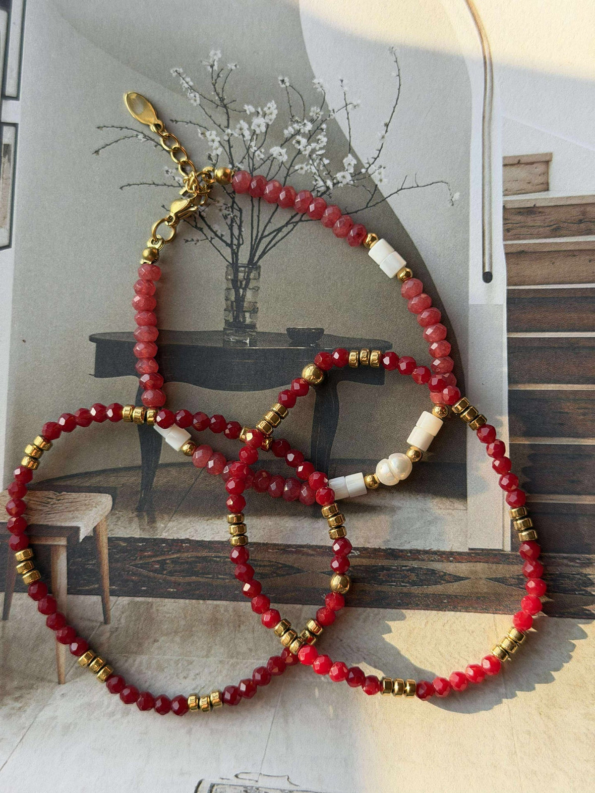 Armband Sarabella Berry – Set van 3 stuks