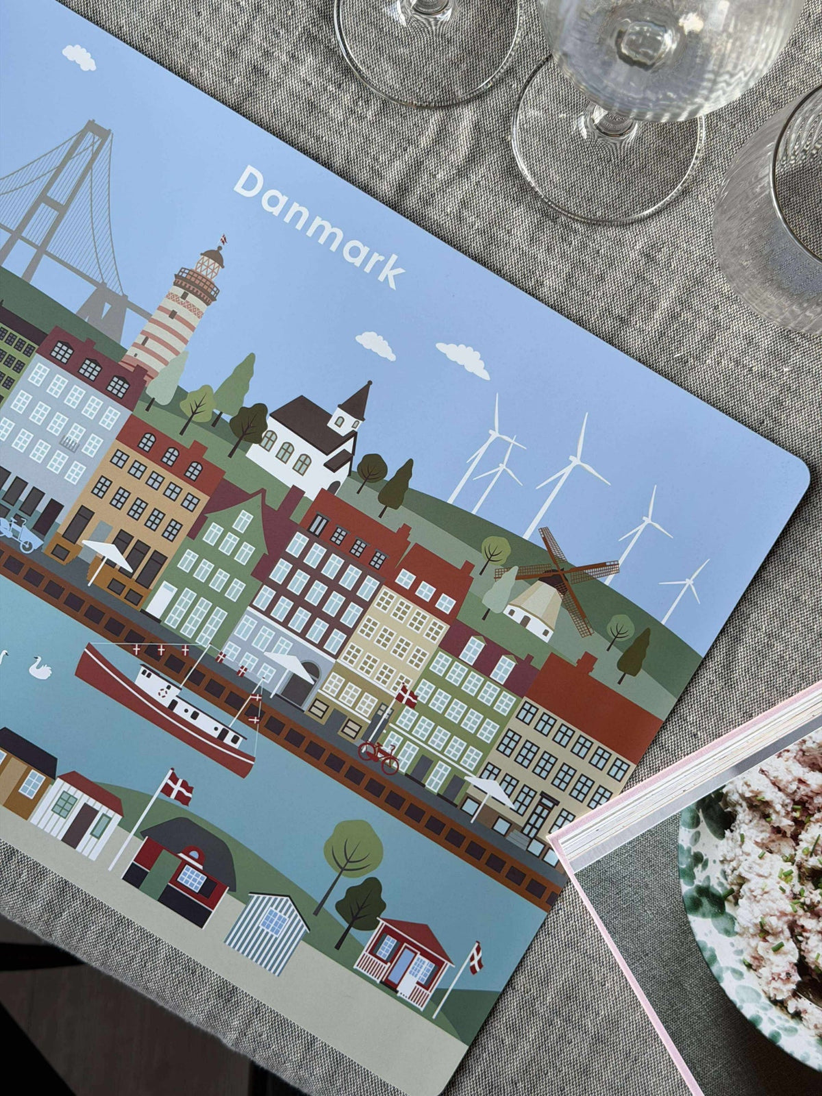 Placemats 4 st. - Wonderful Denmark