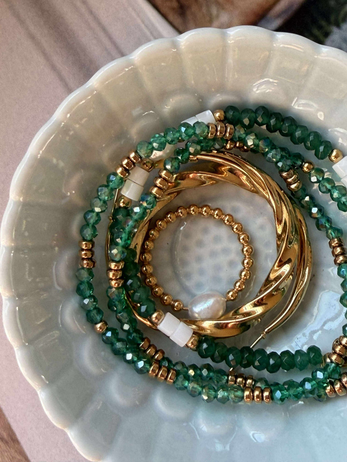 Armband Sarabella Emerald – Set van 3 stuks