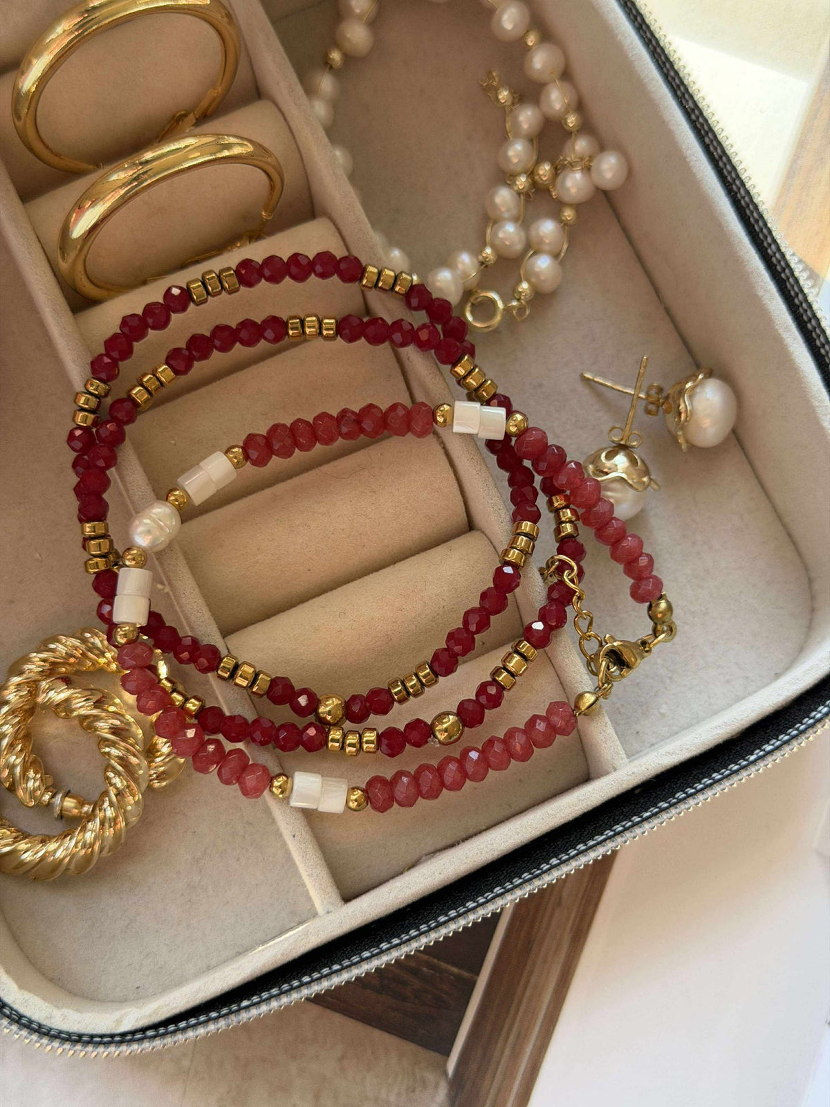 Armband Sarabella Berry – Set van 3 stuks