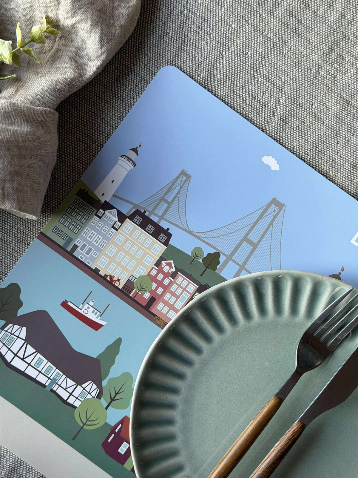 Placemats 4 st. - Wonderful Denmark