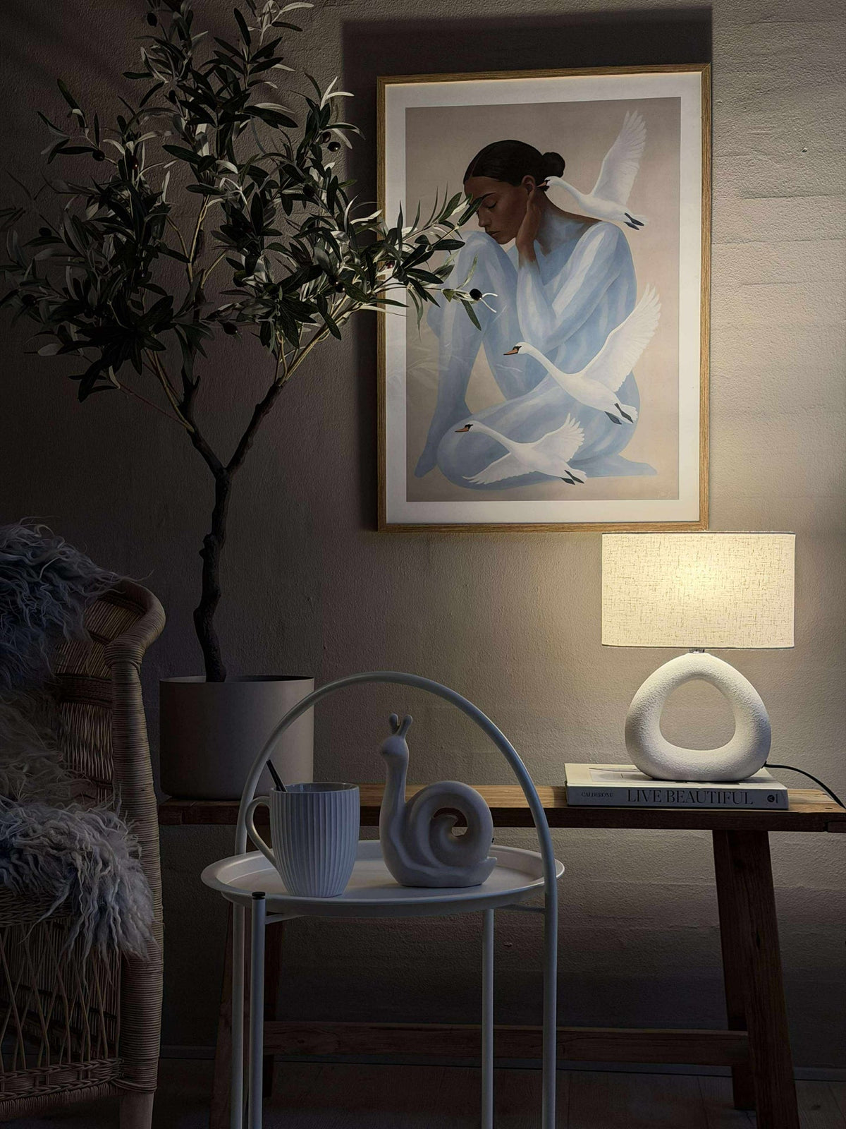 Tafellamp STONEWARE - Licht Naturel