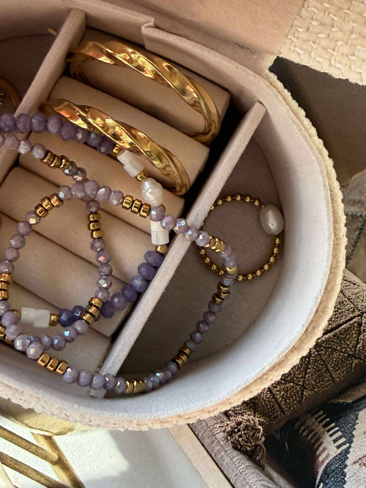 Armband Sarabella Lavendel – Set van 3 stuks