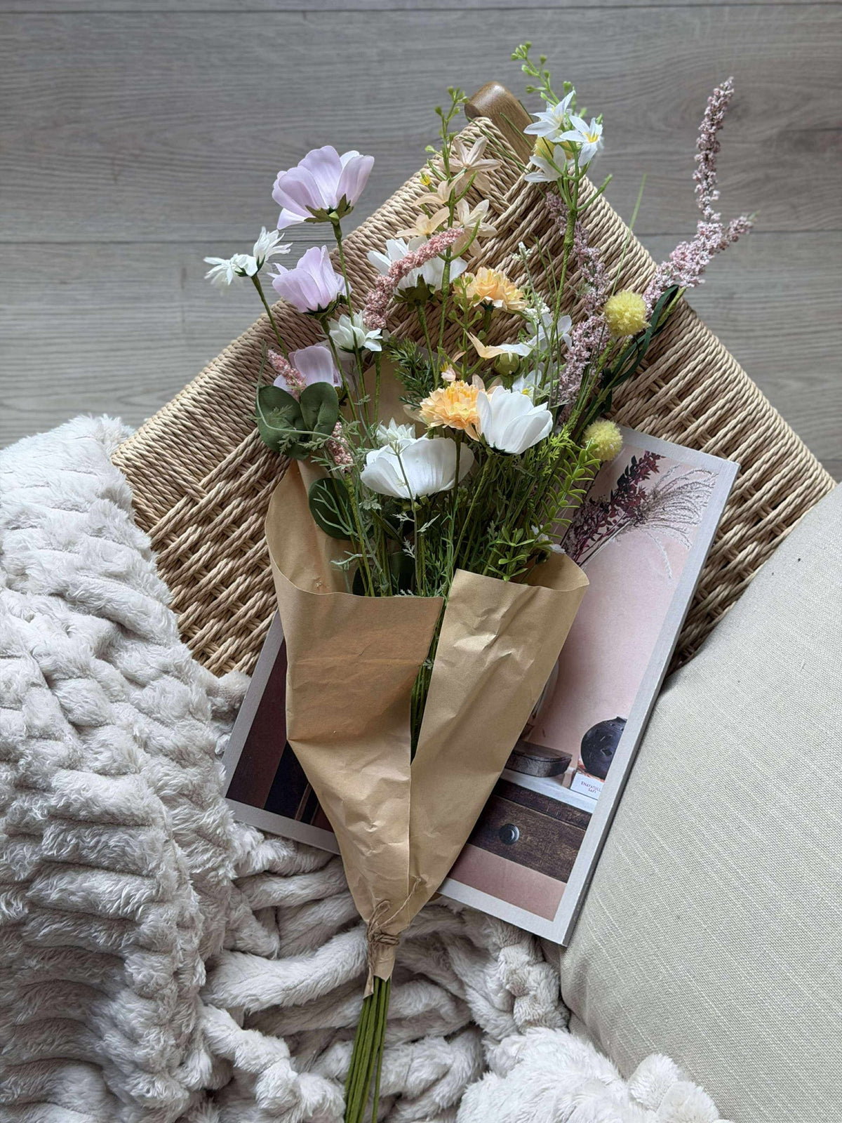 Boeket Wit / Roze - WILD FLORA