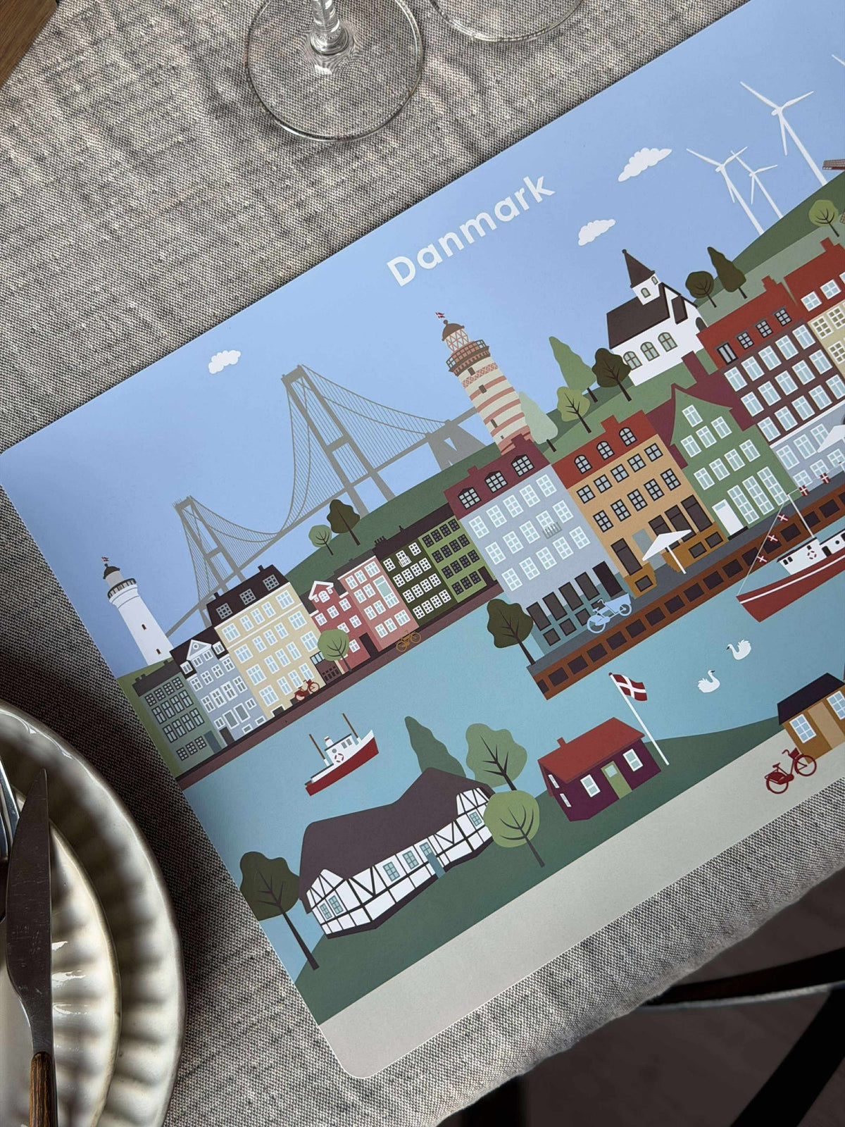 Placemats 4 st. - Wonderful Denmark