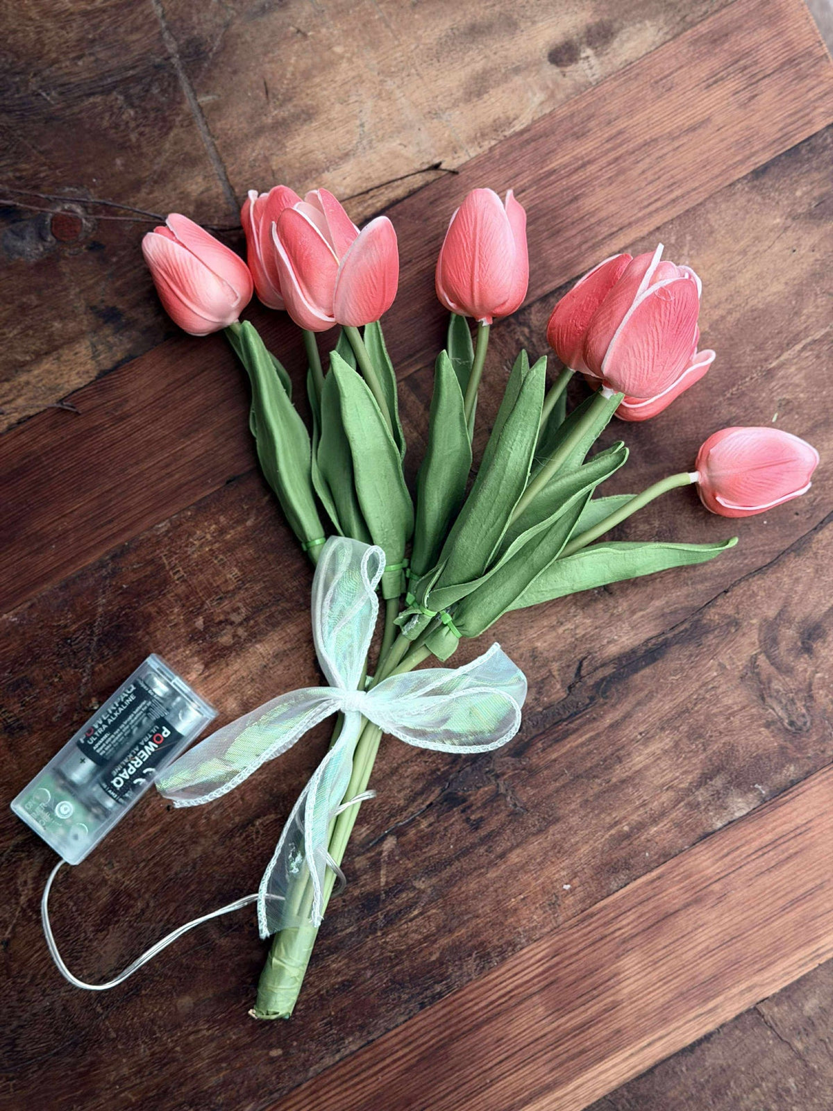 Tulpen met licht - Rood