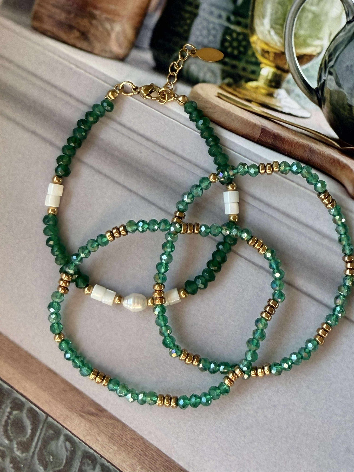 Armband Sarabella Emerald – Set van 3 stuks