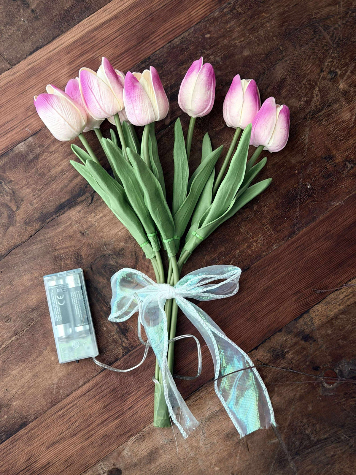 Tulpen met licht - Lichtroze