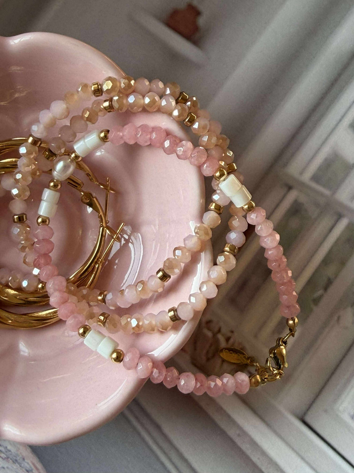Armband Sarabella Soft Rose – Set van 3 stuks