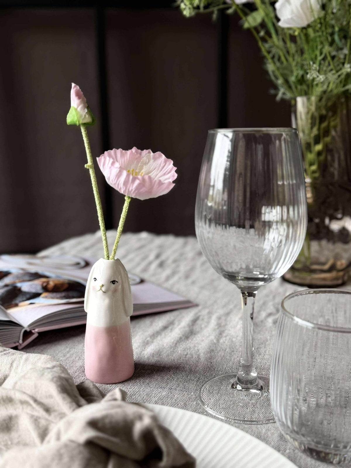 Vaas - Roze konijn in meerdere maten