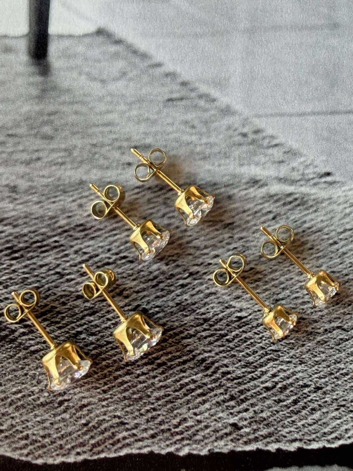 Mix box met 6 oorbellen - Riva 18k verguld