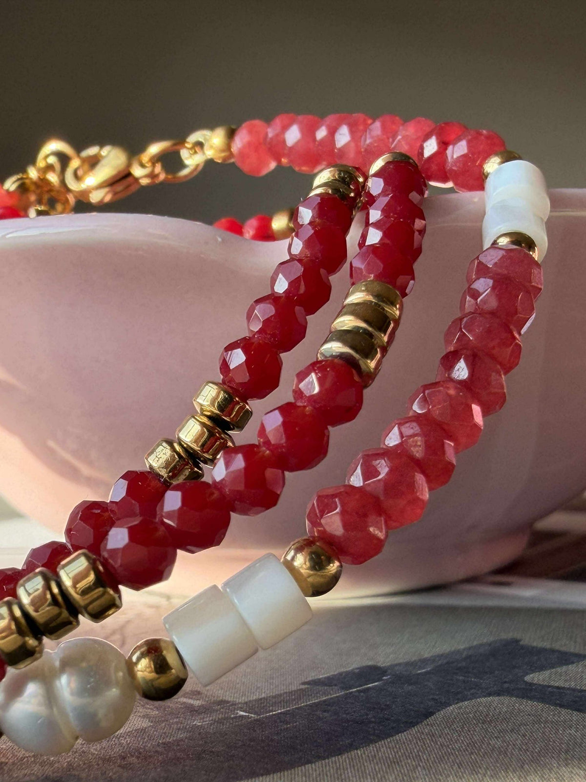 Armband Sarabella Berry – Set van 3 stuks