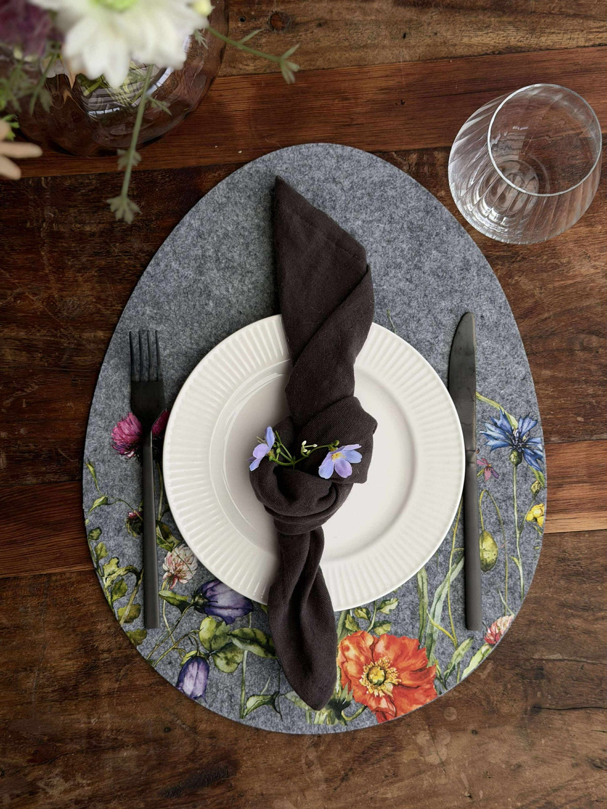 Placemat Pasen - Grijze ovaal