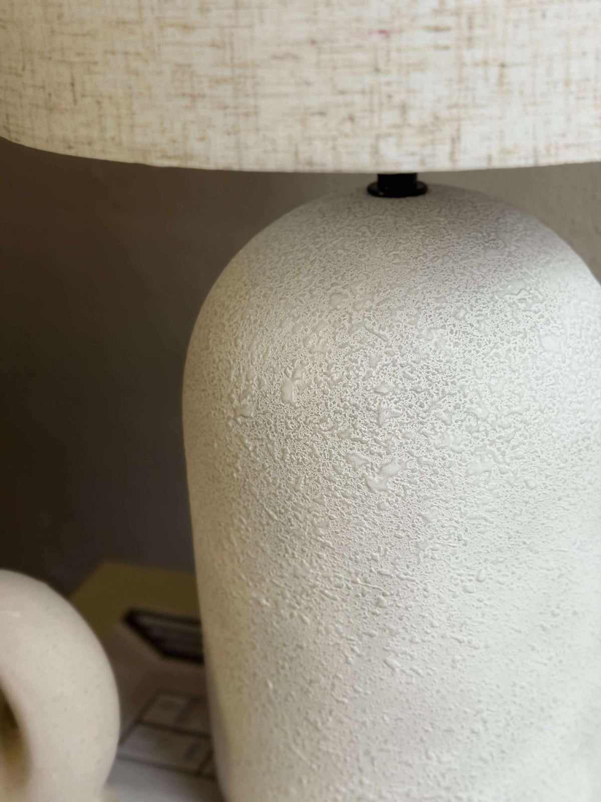 Tafellamp STONEWARE - Licht naturel
