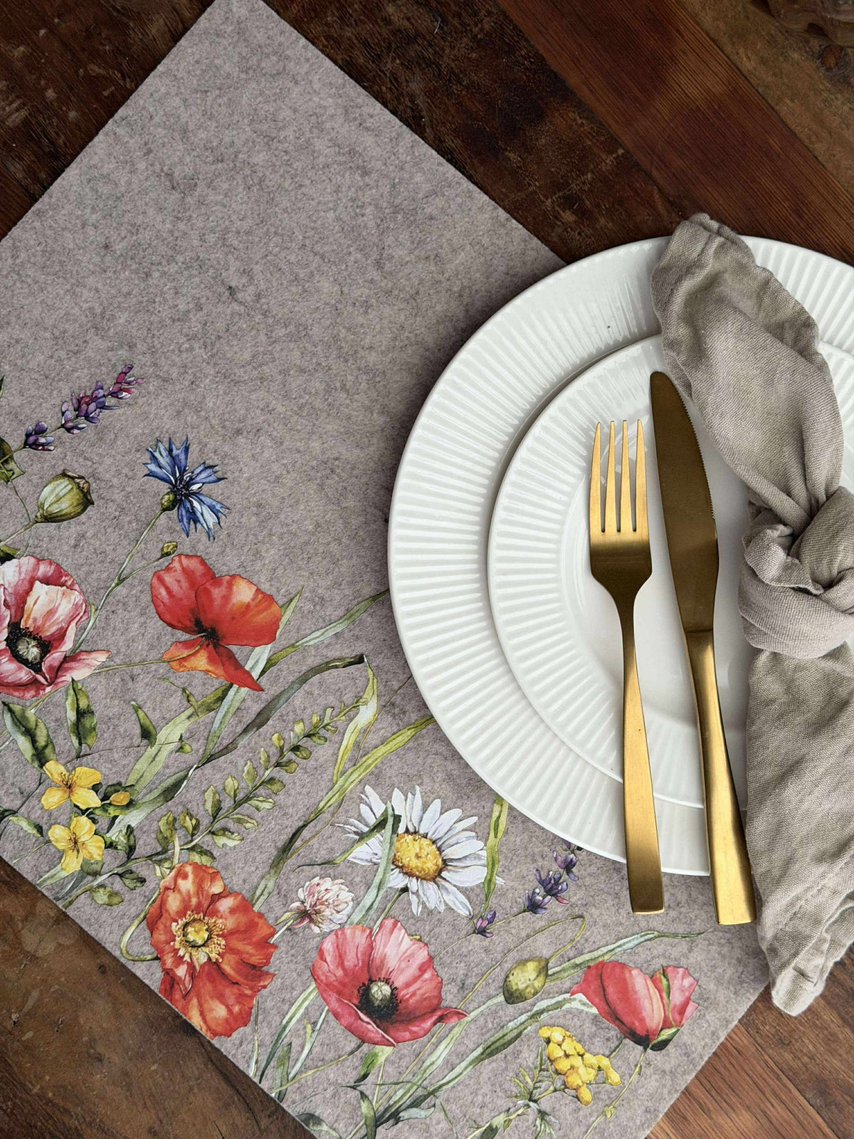 Placemat paas - Beige vierkant