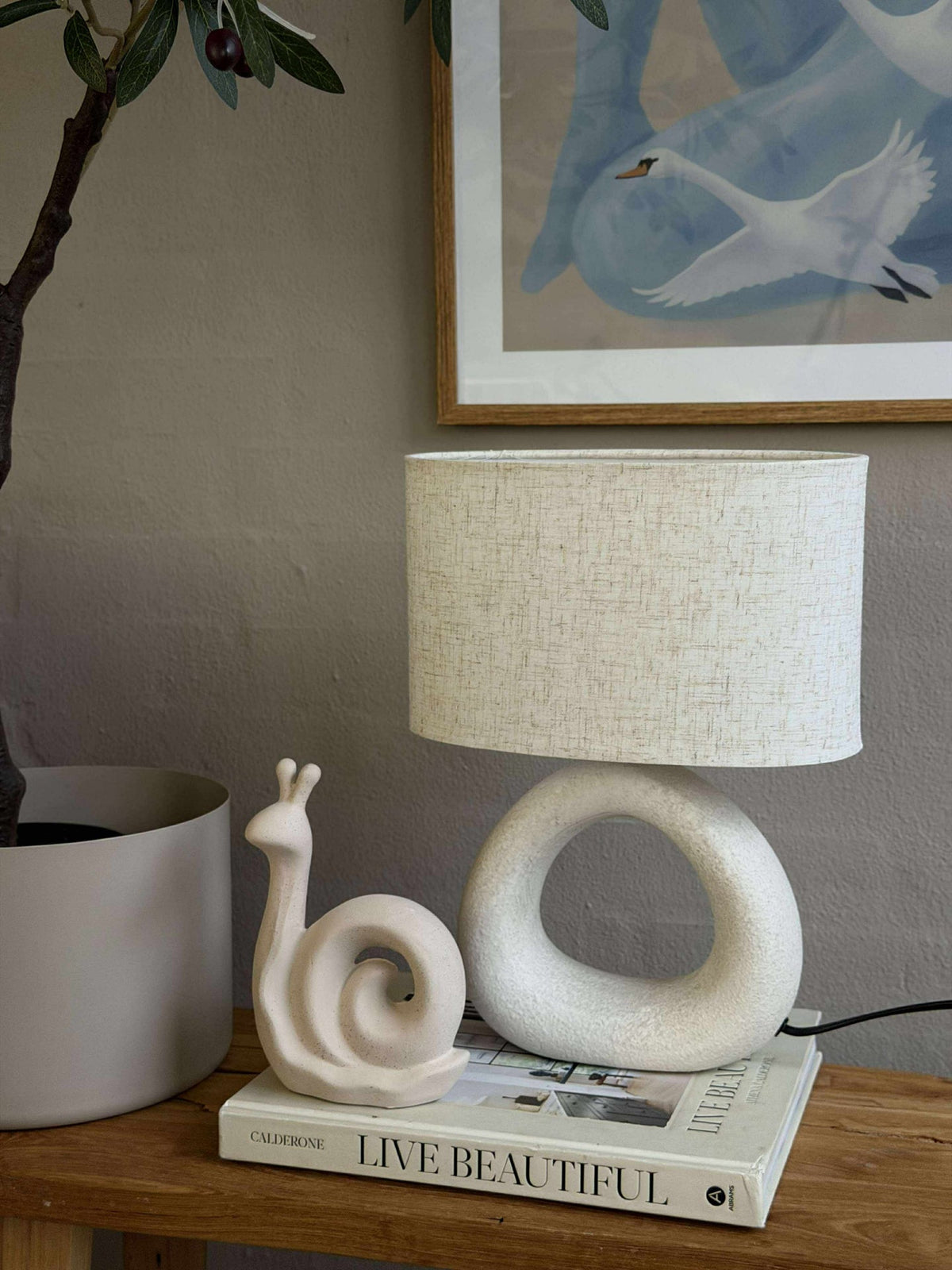 Tafellamp STONEWARE - Licht Naturel