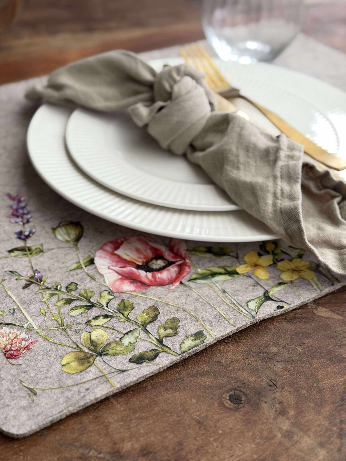 Placemat paas - Beige vierkant