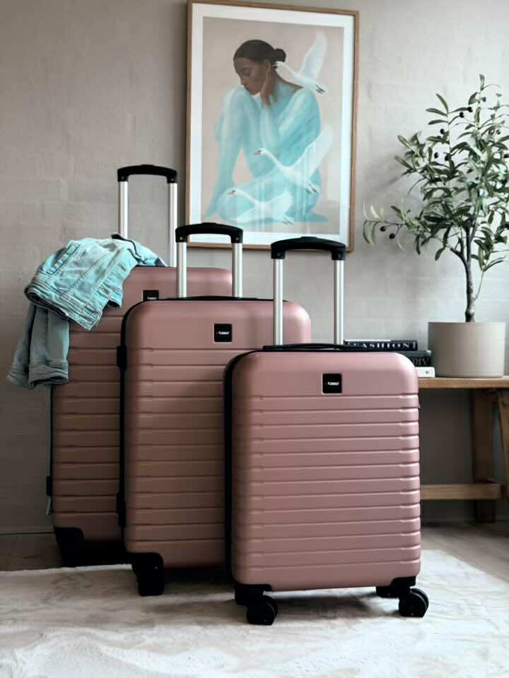 Kofferset van 3 stuks – Roze