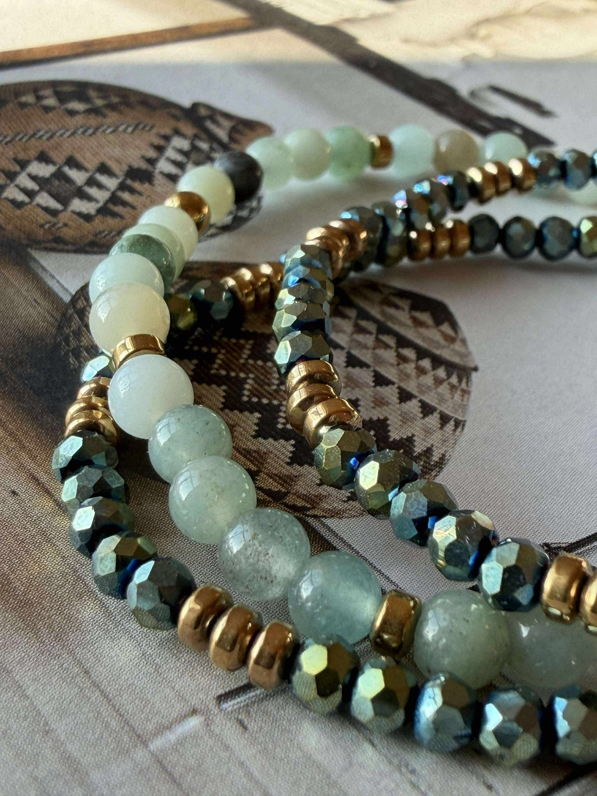 Armband Leah Emerald – Set van 3 stuks