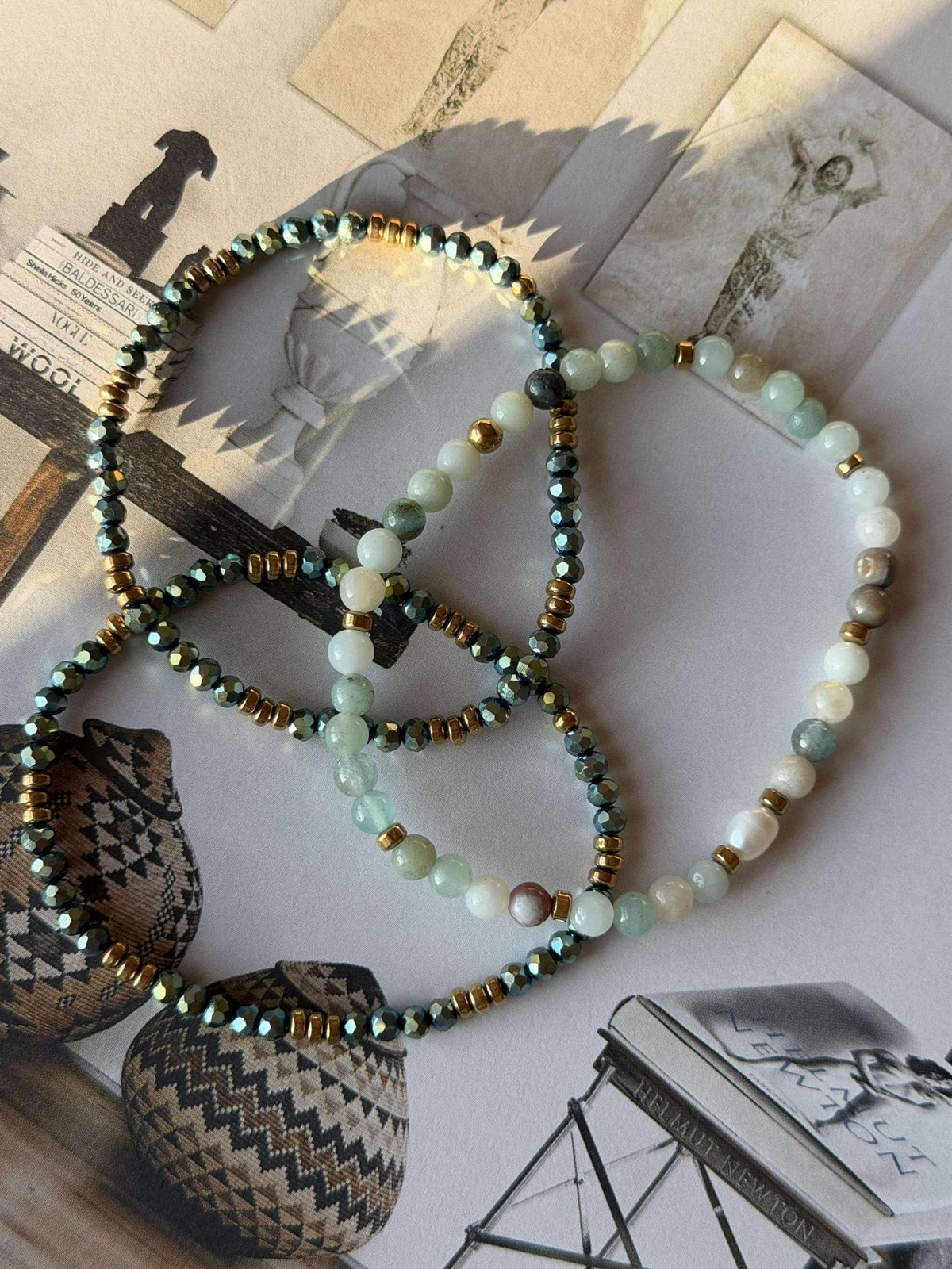 Armband Leah Emerald – Set van 3 stuks